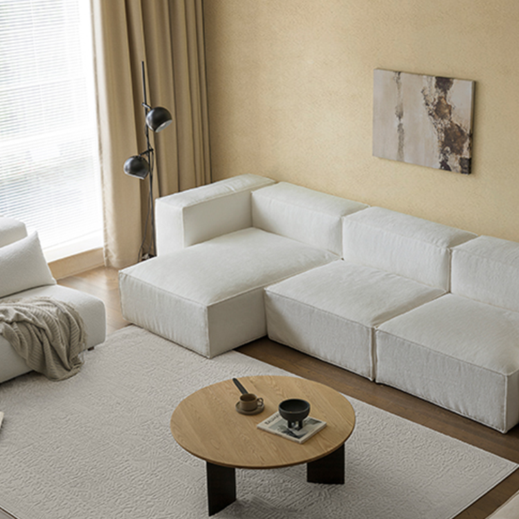 Cuboid Chenille Modular Sofa