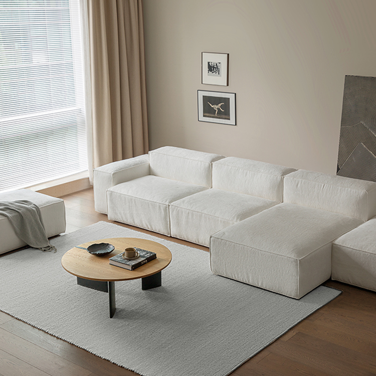 Cuboid Chenille Modular Sofa