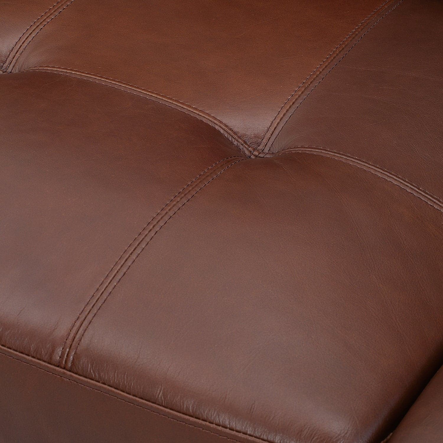 Harvard Chocolate Brown Oil Wax Leather Loveseat