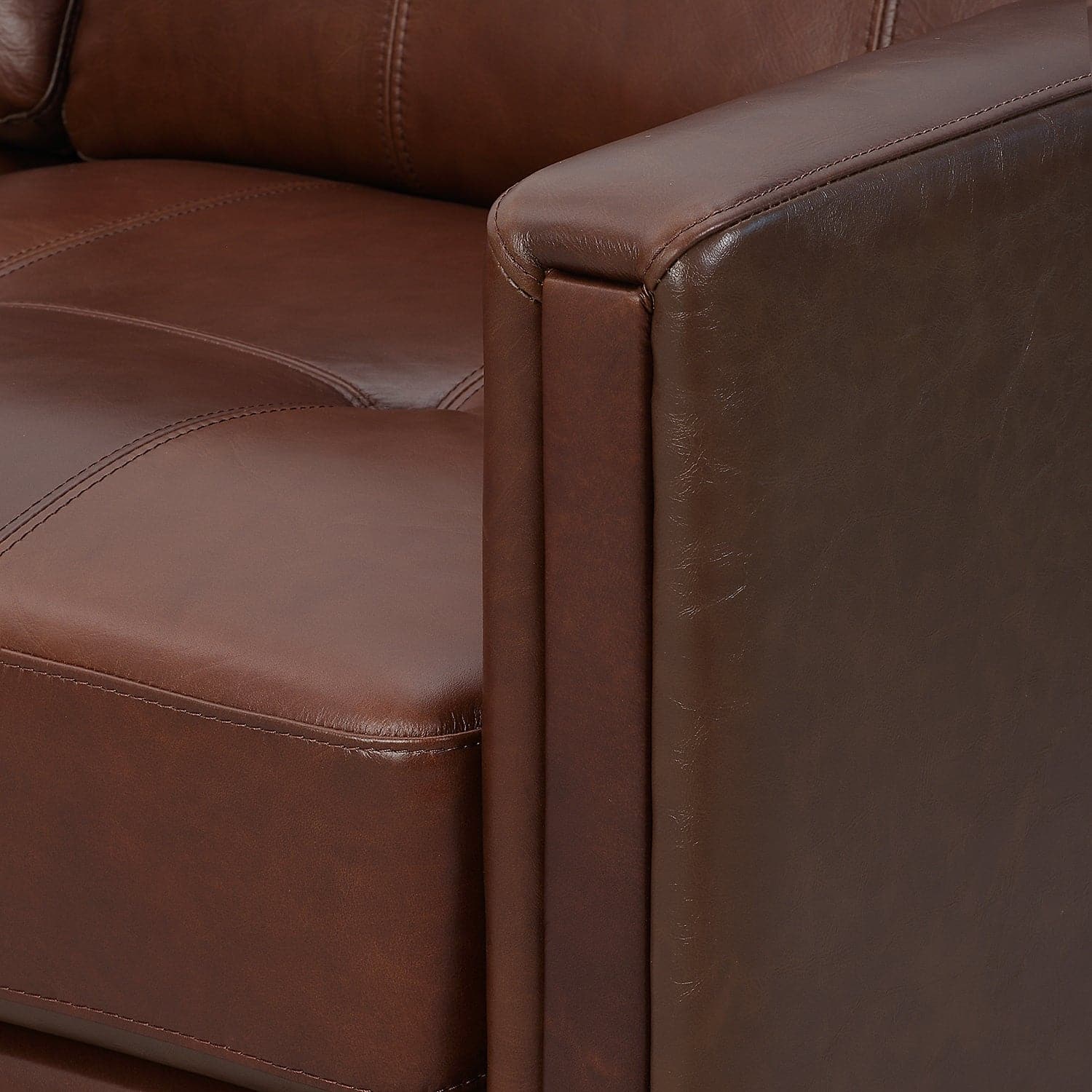 Harvard Chocolate Brown Oil Wax Leather Accent Chair