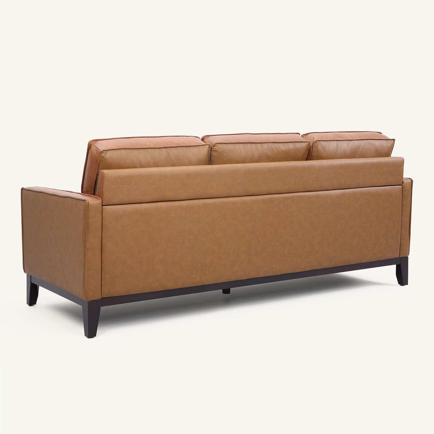 Pimlico Camel Brown Top Grain Leather 3-Seater Sofa